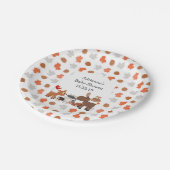 森林動物のベビーシャワー/誕生会 ペーパープレート (アングル)