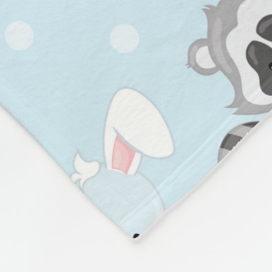 森林動物のユニセックスなベビーのフリースブランケット フリースブランケット (角)