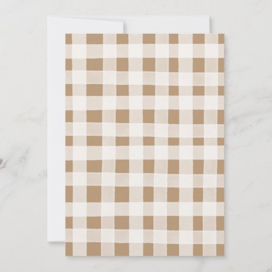 森林動物の性別を暴く招待状 招待状 (裏面)