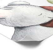 森林動物の最初の誕生日マイルストーンボード ポスター (角)