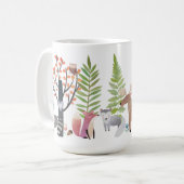 森林動物の木の緑の草木の森林15のoz。 マグ (正面左)