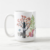 森林動物の木の緑の草木の森林15のoz。 マグ (左)