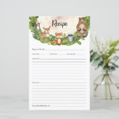 森林動物の森の緑の木のスライスレシピ (スタンド正面)