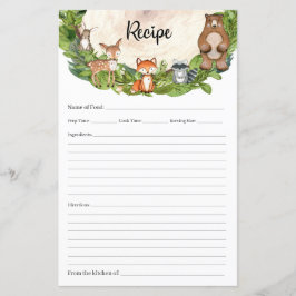 森林動物の森の緑の木のスライスレシピ