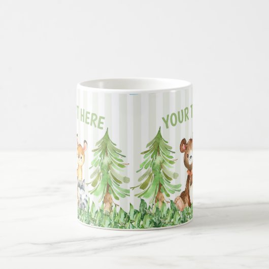 森林動物の森林友人のマグ コーヒーマグカップ (中央)