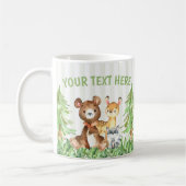 森林動物の森林友人のマグ コーヒーマグカップ (左)