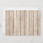 森林動物の森林男の子の第1誕生日 招待状 (裏面)