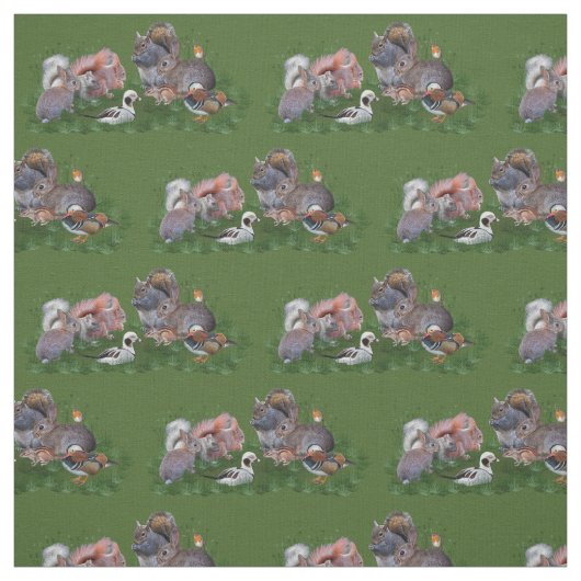 森林動物の生地 ファブリック (見本)