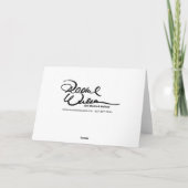 森林動物の空白のなカード カード (裏面)