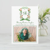 森林動物の紋章の誕生のお知らせ 案内状 (スタンド正面)