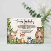 森林動物の緑のリース木切り エンクロージャーカード (スタンド正面)