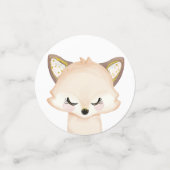 森林動物の緑の赤ちゃんシャワー コンフェッティ (スモール正面)