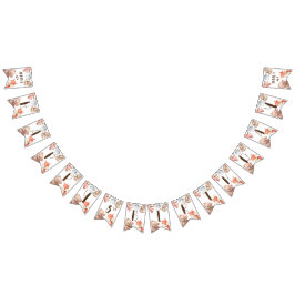 森林動物の誕生日パーソナライズされた バンティングフラッグ