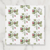 森林動物の誕生日パーソナライズされた フェイバータグ (裏面)