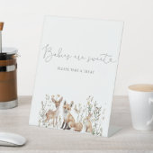 森林動物の赤ちゃんシャワートリート 台座サイン (インサイチュ)