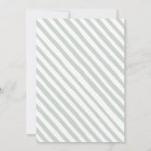 森林動物の赤ちゃんシャワー招待 招待状 (裏面)