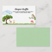 森林動物の赤ちゃんシャワー エンクロージャーカード (正面/裏面)