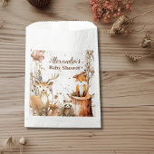 森林動物の赤ちゃんシャワー フェイバーバッグ