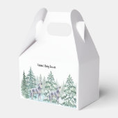 森林動物の赤ちゃんシャワー フェイバーボックス (裏面サイド)