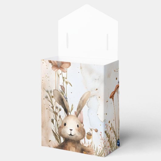 森林動物の赤ちゃんシャワー フェイバーボックス (オープン)