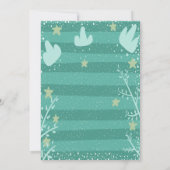 森林動物の赤ちゃんシャワー 招待状 (裏面)