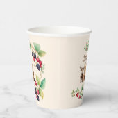 森林動物の赤ちゃんシャワー 紙コップ (右)