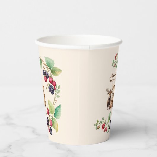 森林動物の赤ちゃんシャワー 紙コップ (右)