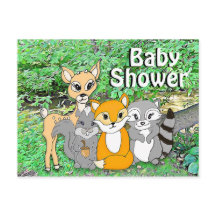 森林動物ウッドランド生き物ベビーシャワー