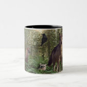 森林動物ギフト ツートーンマグカップ (中央)