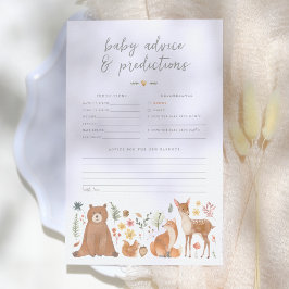 森林動物クマベビー予測とアドバイスゲーム