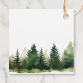 森林動物クリスマス冬の誕生日 フェイバータグ (裏面)