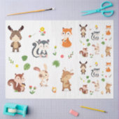 森林動物コレクション2デコページ 薄葉紙 (クラフト)