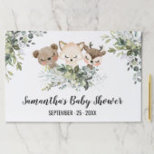 森林動物シャワーティアウェイ紙ランチョンマットパッド ペーパーパッド (インサイチュ)