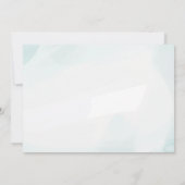 森林動物ジャングル緑の赤ちゃんシャワー サンキューカード (裏面)