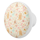 森林動物パターン セラミックノブ (右)