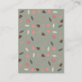 森林動物ブックリクエスト森の赤ちゃんシャワー エンクロージャーカード (裏面)