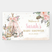 森林動物ボホ部族の歓迎の背景  横断幕 (横)