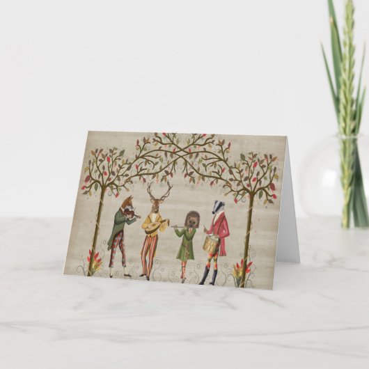 森林動物ミンストレルグループ カード (正面)