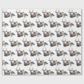 森林動物ラッピング紙 ラッピングペーパー (フラット)