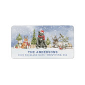 森林動物ラベル ラベル (正面)