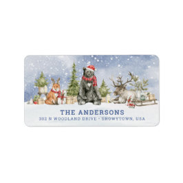 森林動物ラベル ラベル