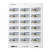 森林動物ラベル ラベル (フルシート)