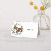 森林動物座席表食品ラベル プレイスカード (裏面)