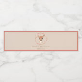 森林動物水彩赤ちゃんミニマルシャワー ペットボトルラベル (シングルラベル)