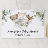 森林動物社会距離紙ランチョンマット ペーパーパッド (インサイチュ)