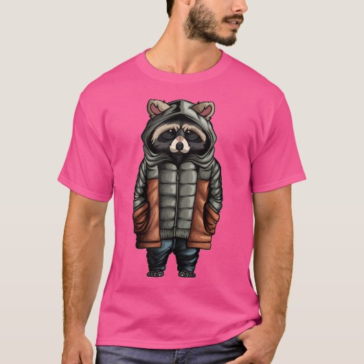森林動物自然フレンズ森林散歩ハイキングR Tシャツ (正面)