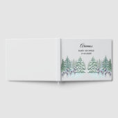 森林動物赤ちゃんシャワーゲストブック ゲストブック (全面)
