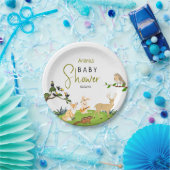 森林動物赤ちゃんシャワー紙プレート ペーパープレート (パーティー)