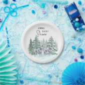 森林動物赤ちゃんシャワー紙プレート ペーパープレート (パーティー)