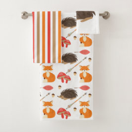 森林動物部族子供バスタオルセット バスタオルセット